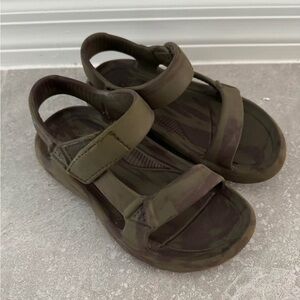 Teva Kids Sandals in Olive and Brown